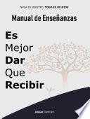 Libro Manual de Enseñanzas Es Mejor Dar Que Recibir