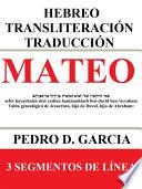 Libro Mateo: Hebreo Transliteración Traducción