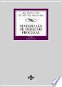 Libro Materiales de Derecho Procesal