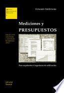 Libro Mediciones y presupuestos