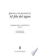 Libro Memoria e interpretación de Al filo del agua