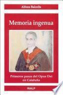 Libro Memoria ingenua