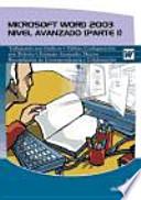 Libro Microsoft Word 2003. Nivel avanzado