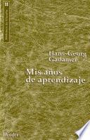 Libro Mis años de aprendizaje