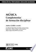 Libro Música. Complementos de formación disciplinar