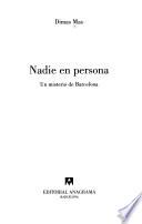 Libro Nadie en persona