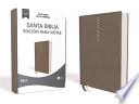 Libro NBLA Santa Biblia Edición para Notas, Tapa Dura/Tela, Gris, Letra Roja