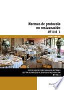 Libro Normas de protocolo en restauración