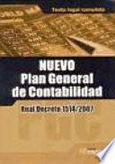 Libro NUEVO PLAN GENERAL DE CONTABILIDAD.