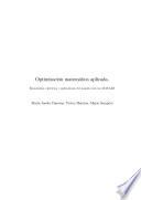 Libro Optimización matemática aplicada. Enunciados, ejercicios y aplicaciones del mundo real con MATLAB