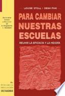 Libro Para cambiar nuestras escuelas