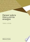 Libro Pensar sobre Dios y otros ensayos