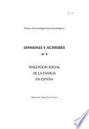 Libro Percepción social de la familia en España