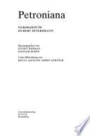 Libro Petroniana