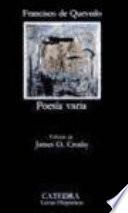 Libro Poesía varia