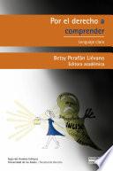 Libro Por el derecho comprender