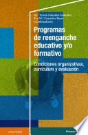 Libro Programas de reenganche educativo y/o formativo