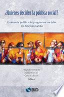 Libro ¿Quiénes deciden la política social?