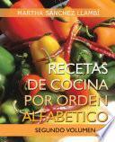 Libro Recetas De Cocina Por Orden Alfabetico