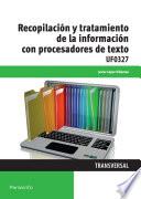 Libro Recopilación y tratamiento de la información con procesadores de texto