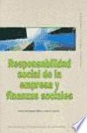 Libro Responsabilidad social de la empresa y finanzas sociales