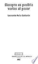 Libro Siempre es posible verlos al pasar