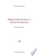 Libro Sobre poesía ingenua y poesía Sentimental. Edición bilingüe