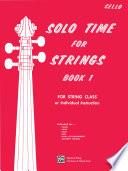 Libro Solo Time for Strings, Book 1 for Cello