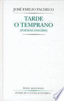 Libro Tarde o temprano