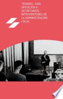 Libro Temario- guía oposición a Secretarios-Interventores de la Administración Local