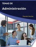 Libro Temas de Administración