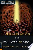 Libro Tus Decisiones y la Voluntad de Dios