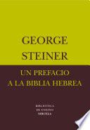 Libro Un prefacio a la Biblia hebrea