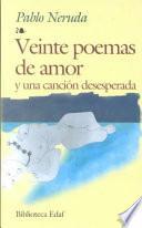 Libro Veinte poemas de amor y una canción desesperada