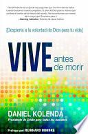 Libro Vive antes de morir