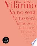 Libro Ya no será